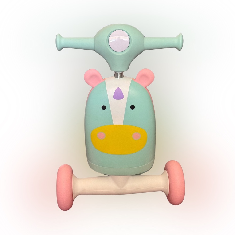 Skip Hop 3-in-1 Baby Activity Push Walker to Toddler Scooter, Zoo Unicorn